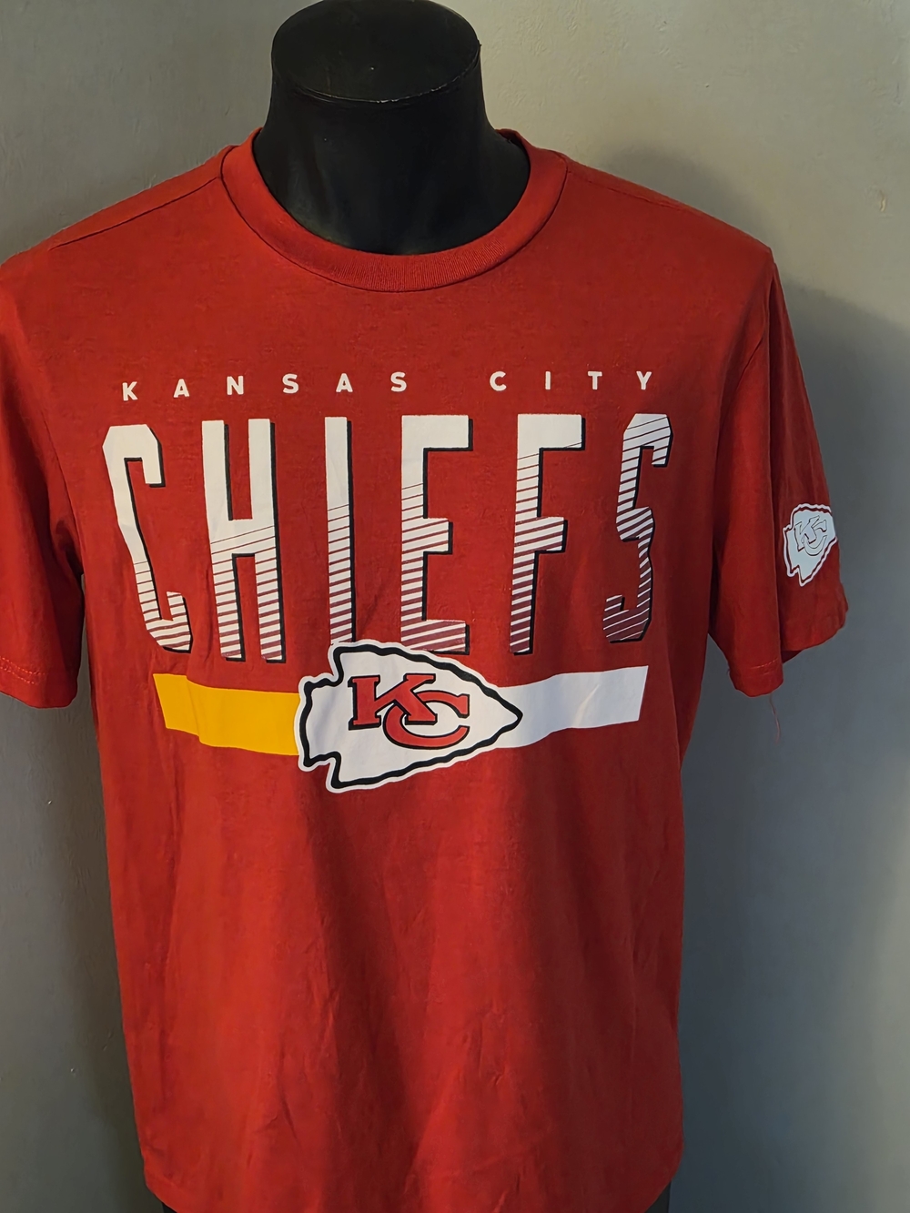 NFL Kansas City Chiefs Red Graphic Tee with Logo